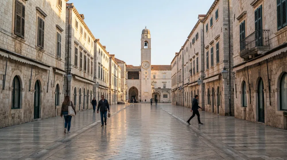 Old Town (Stari Grad), Dubrovnik: inside the walls, before the crowds